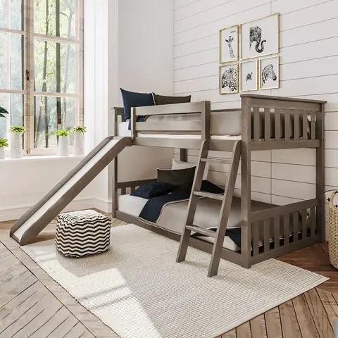 2m solid wood standard bunk bed