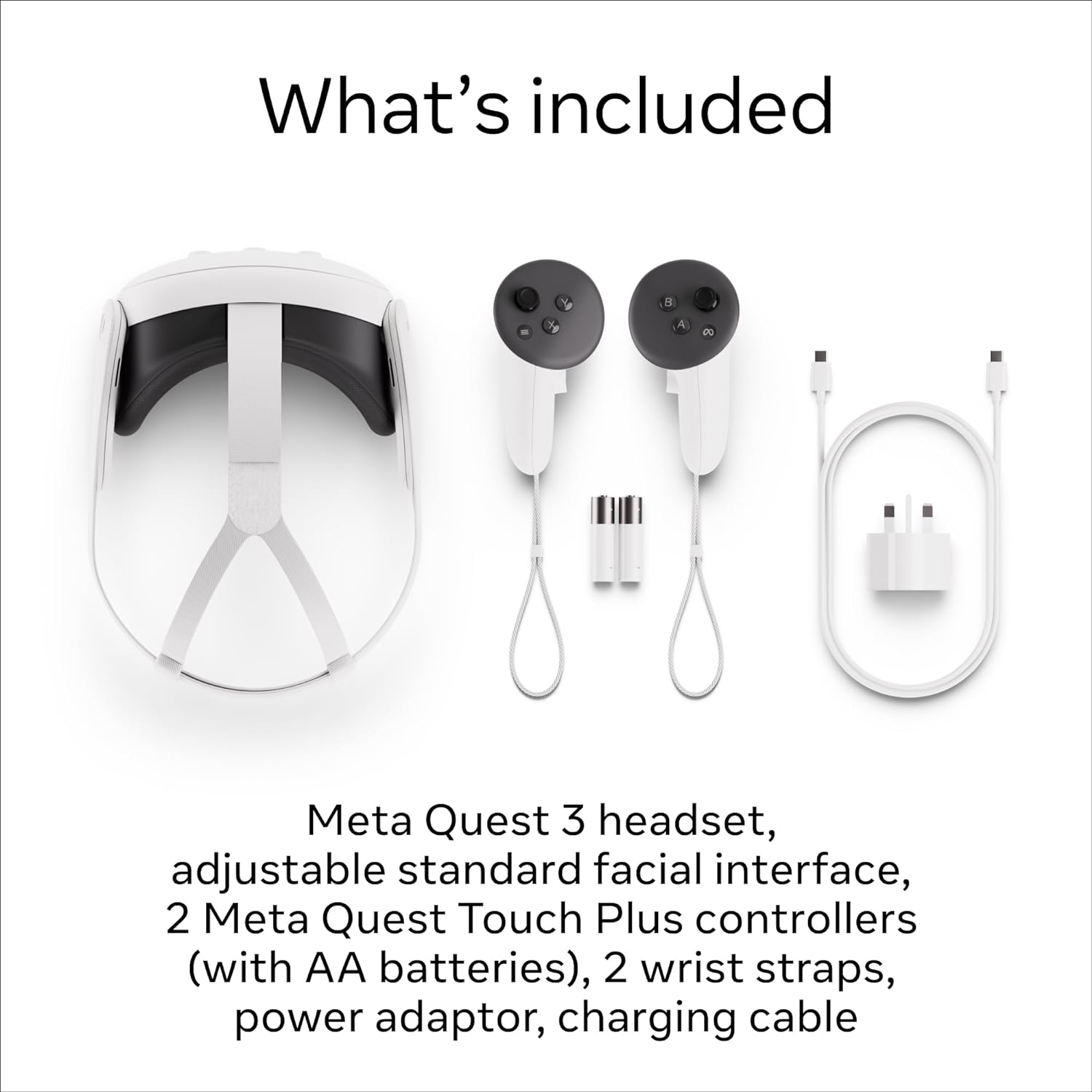 Meta Quest 3 128GB — Ultimate Mixed Reality Experiences — All-in-One Headset with Controllers, 4K resolution + Infinite Display