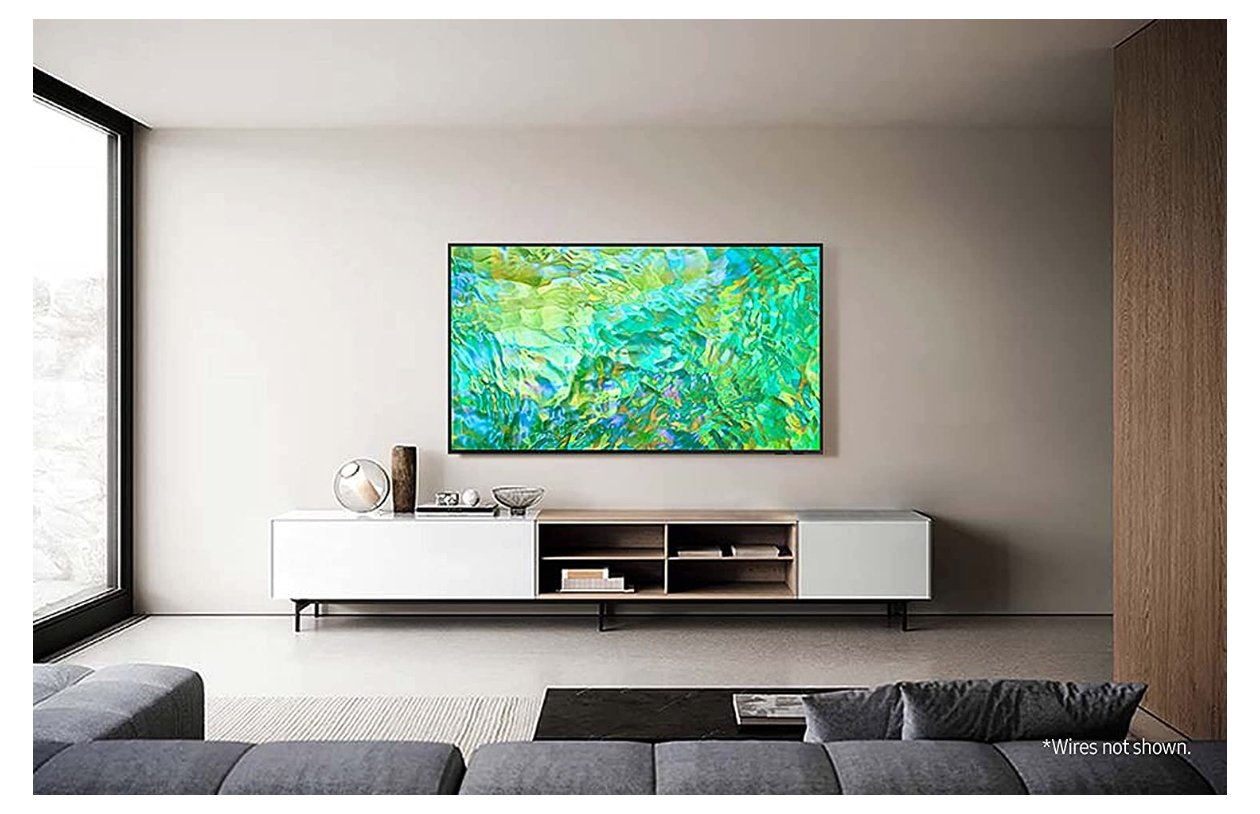 Samsung UE43CU8000 (2023) LED HDR 4K Ultra HD Smart TV, 43 inch with TVPlus, Black