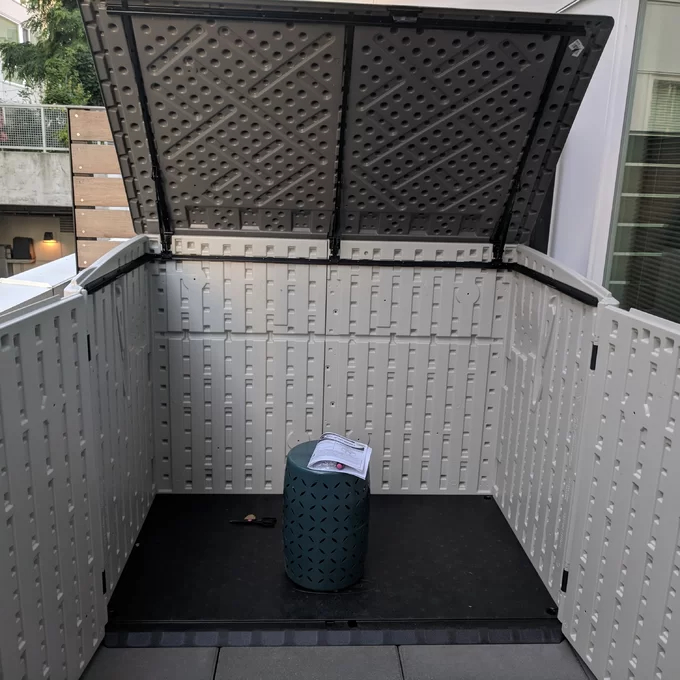 【Storage Shed】Resin Outdoor 2-Container 5'10