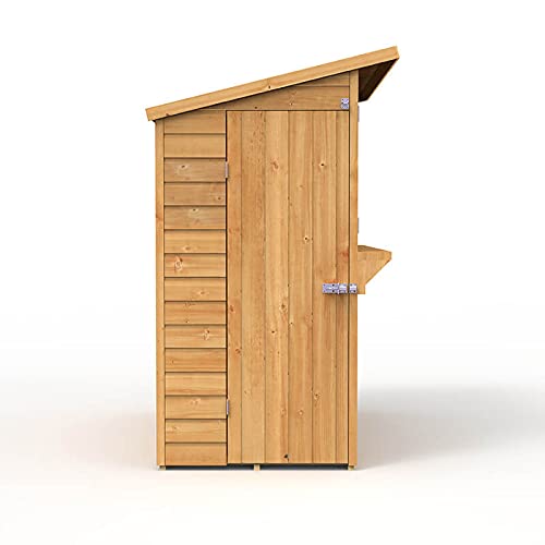 Outdoor Garden Bar, 6' x 3' Forest Wooden Shiplap Pent Garden Bar